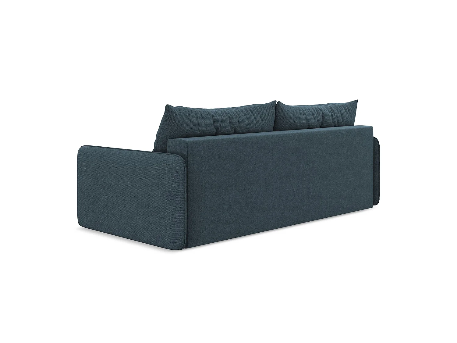 Canapé 3 places convertible en tissu texturé - jeans - PALERMO