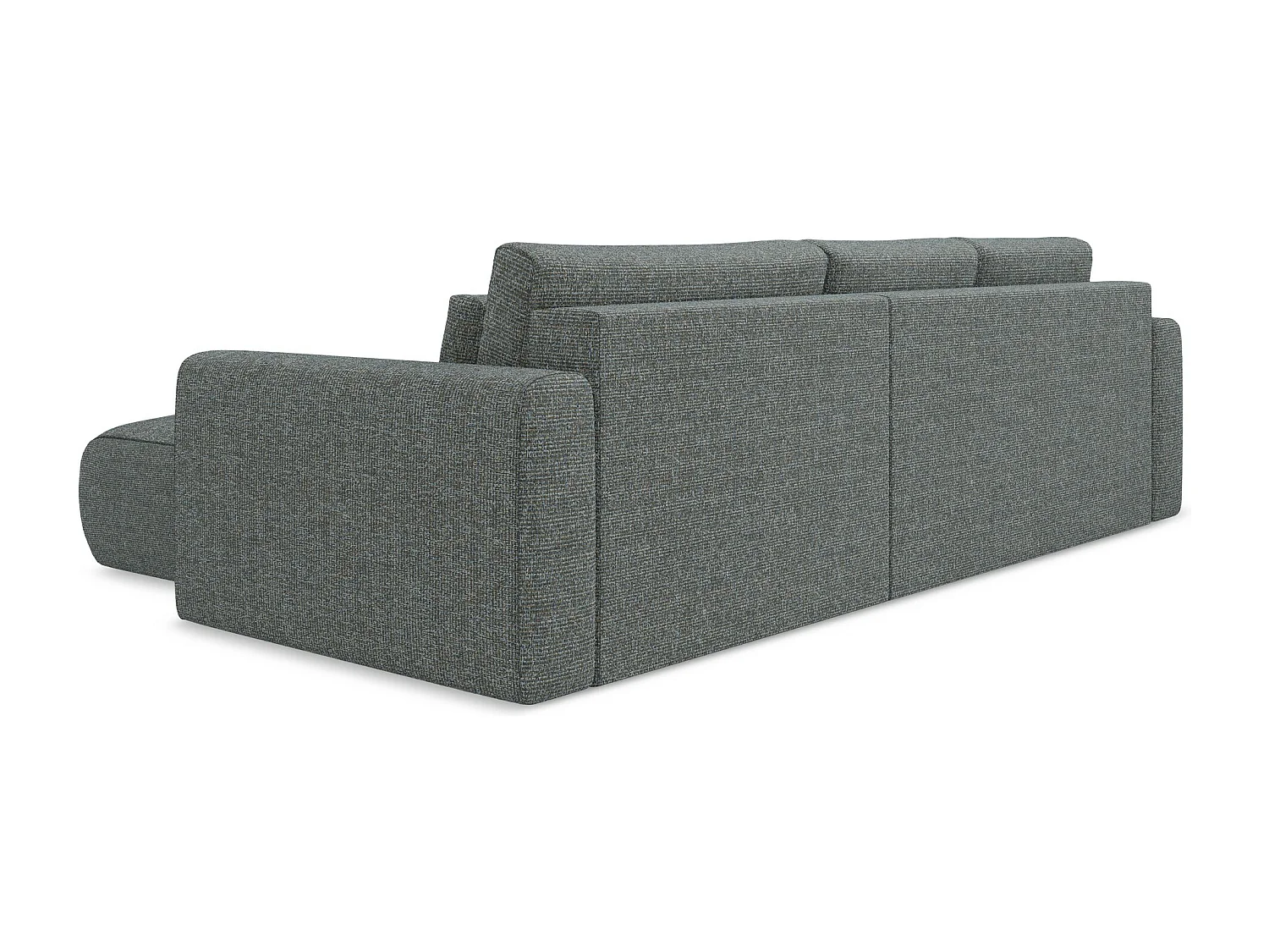 Hoekslaapbank rechts van staal textuurstof - KAPUA