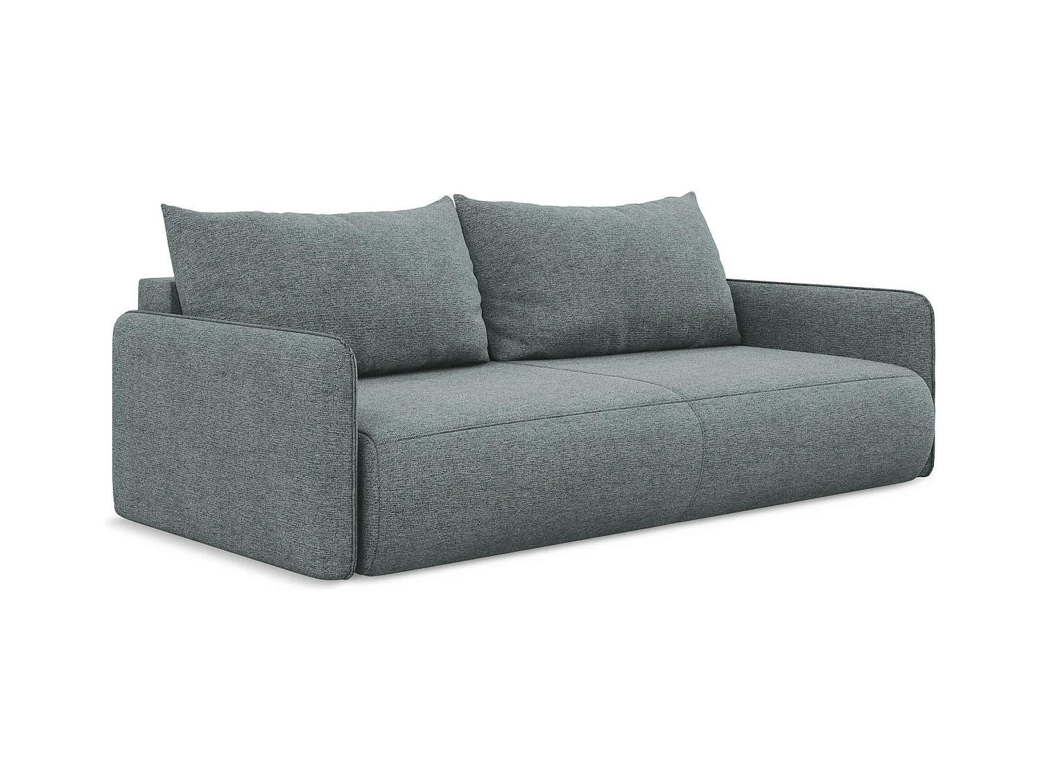 3-Sitzer Sofa mit Schlaffunktion - - Chenille - Jeans - NANEA