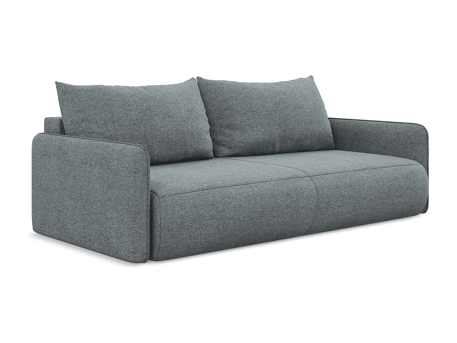 3-Sitzer Sofa mit Schlaffunktion - - Chenille - Jeans - NANEA