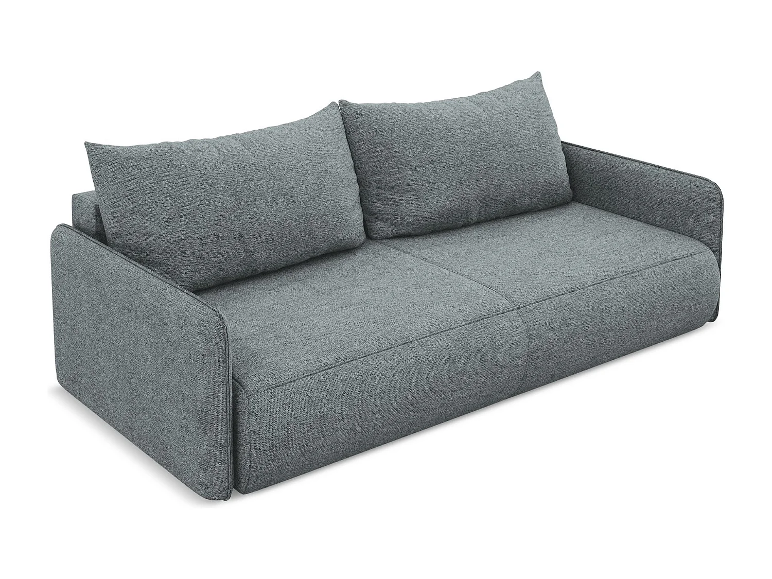 3-Sitzer Sofa mit Schlaffunktion - - Chenille - Jeans - NANEA