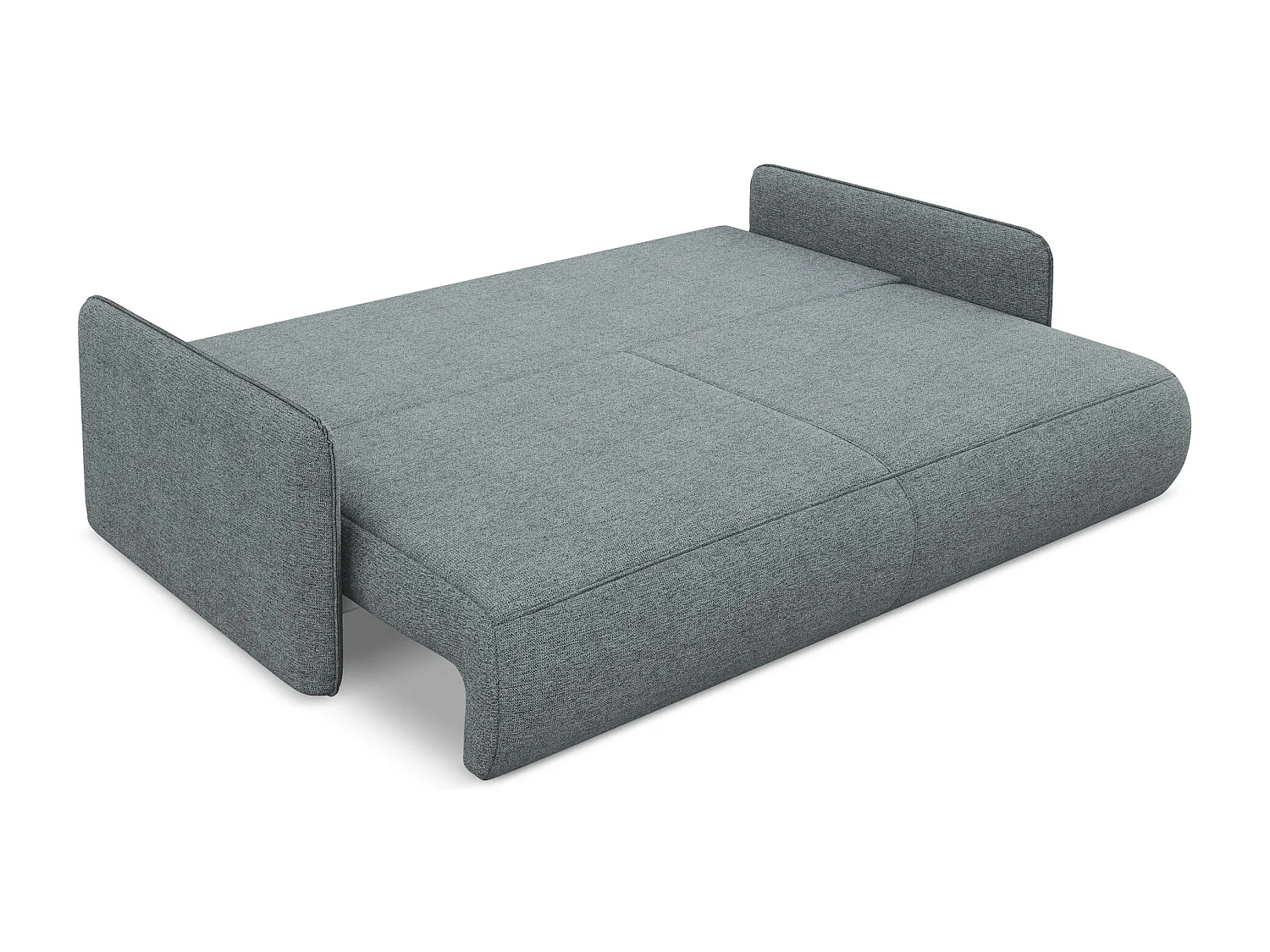 3-Sitzer Sofa mit Schlaffunktion - - Chenille - Jeans - NANEA