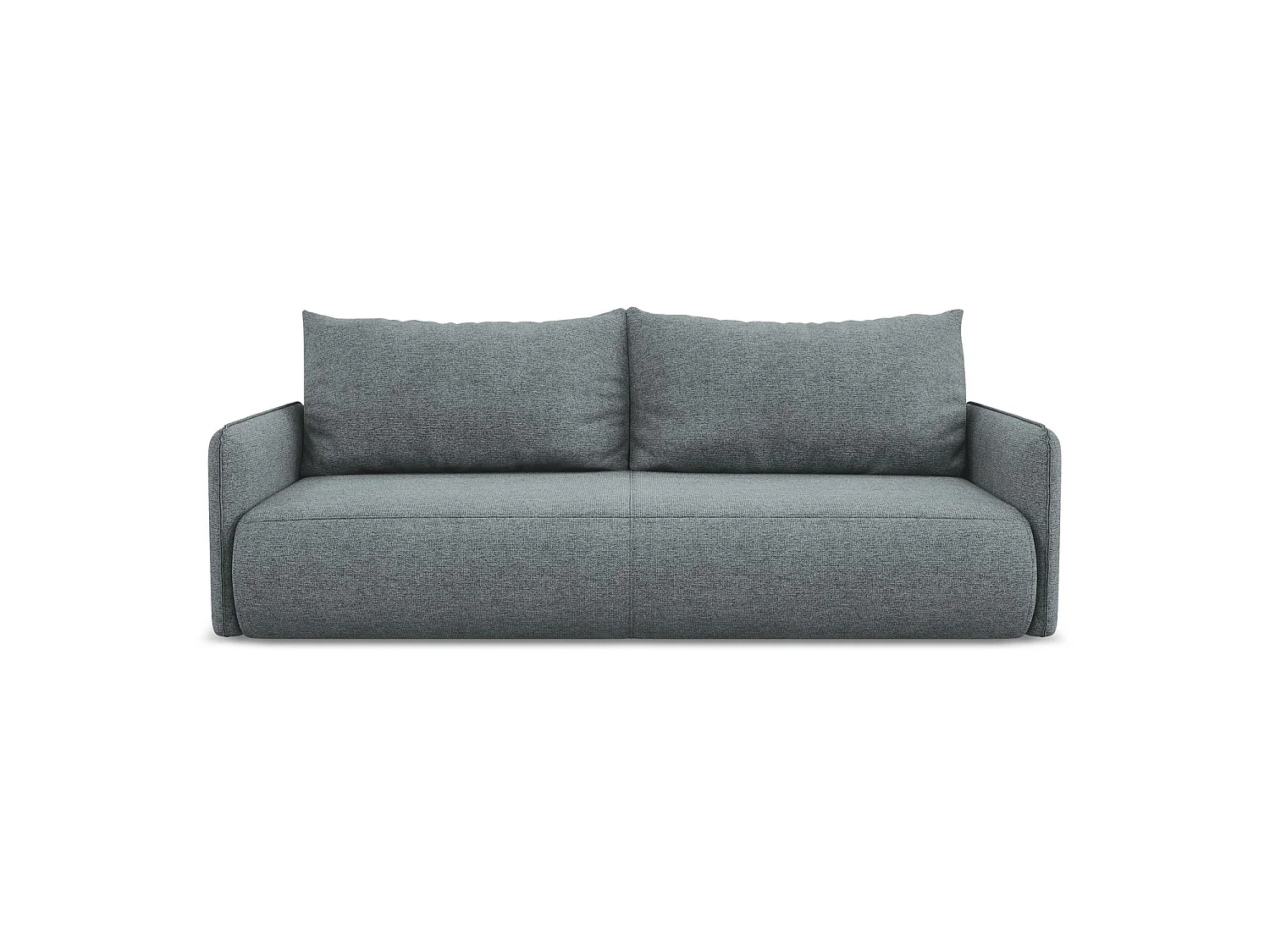Canapé 3 places convertible en tissu chenille - jeans - PALERMO