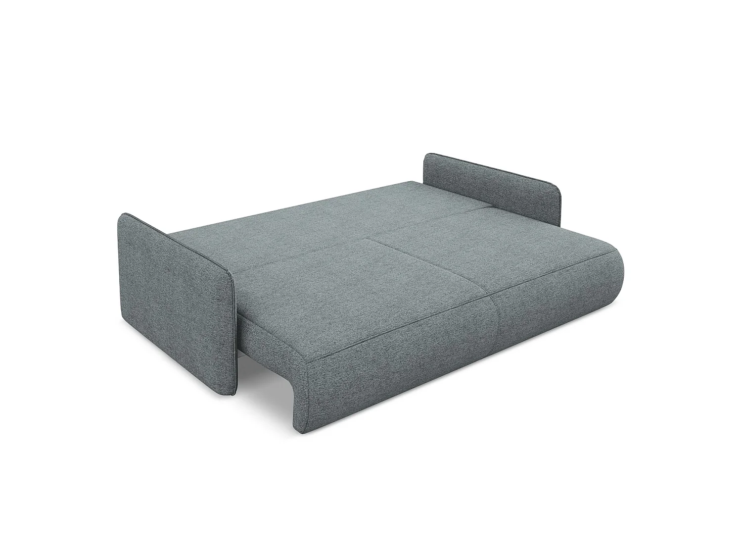 Canapé 3 places convertible en tissu chenille - jeans - PALERMO