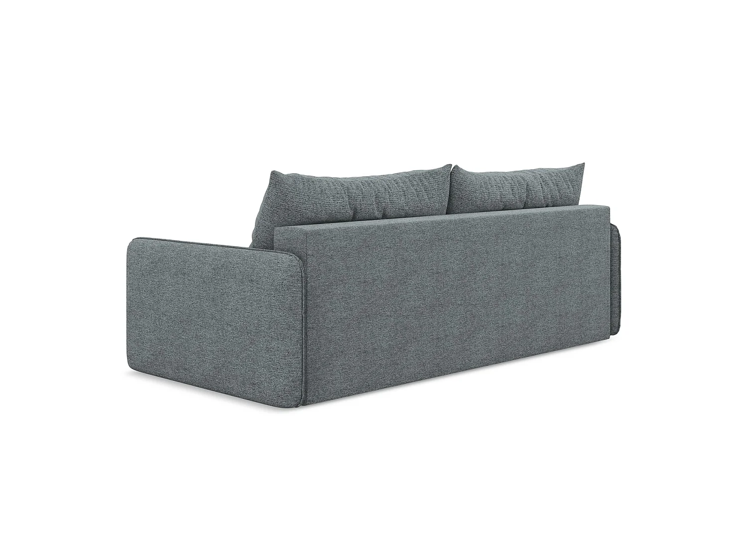 Canapé 3 places convertible en tissu chenille - jeans - PALERMO