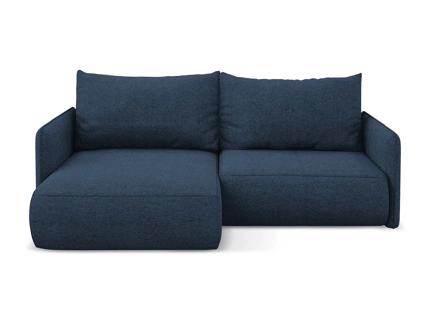 2,5-Sitzer Ecksofa mit Schlaffunktion - Ecke Links - Chenille - Königsblau - NANEA