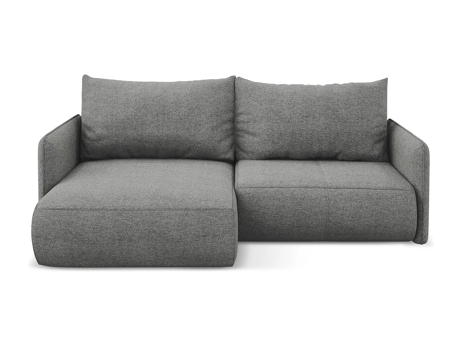 2,5-Sitzer Ecksofa mit Schlaffunktion - Ecke Links - Chenille - Elefant - NANEA