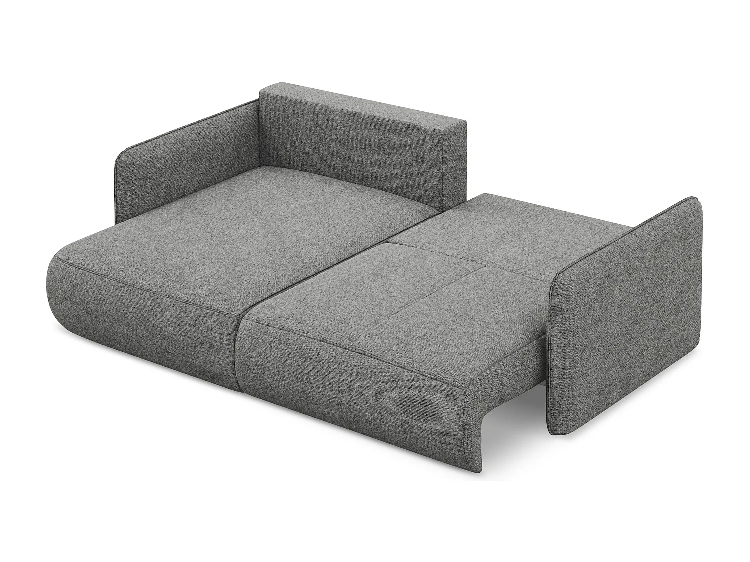 2,5-Sitzer Ecksofa mit Schlaffunktion - Ecke Links - Chenille - Elefant - NANEA