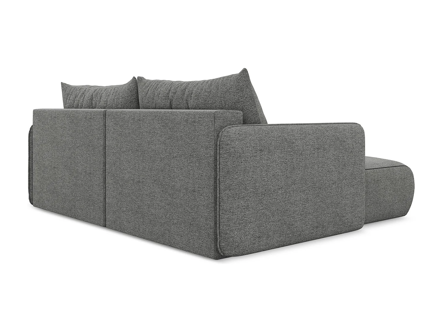2,5-Sitzer Ecksofa mit Schlaffunktion - Ecke Links - Chenille - Elefant - NANEA