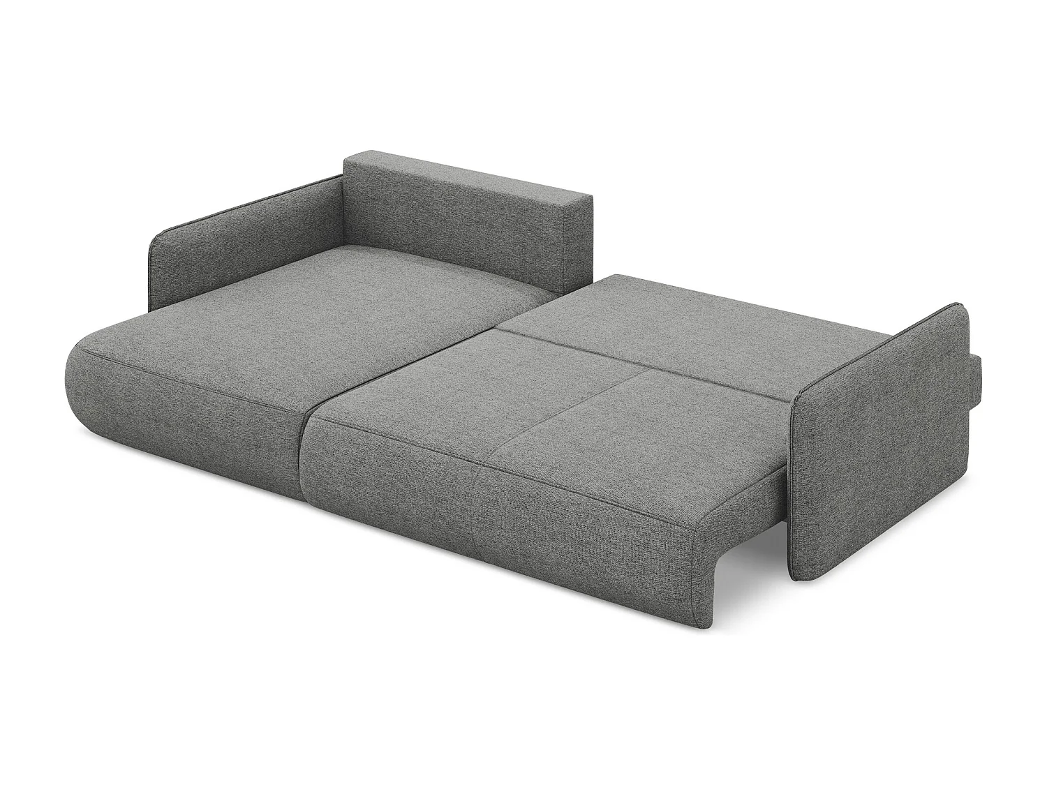 Hoekslaapbank links van olifant chenille stof - NANEA