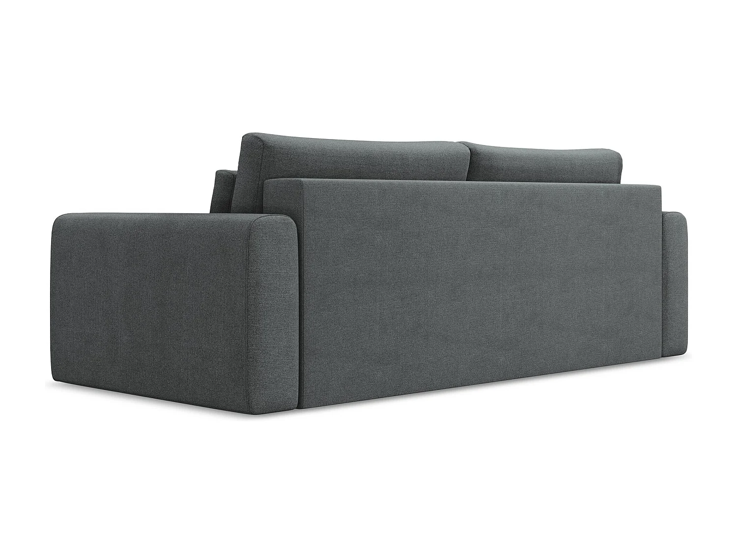 3-Sitzer Sofa mit Schlaffunktion - - Strukturstoff - Grau - KAPUA