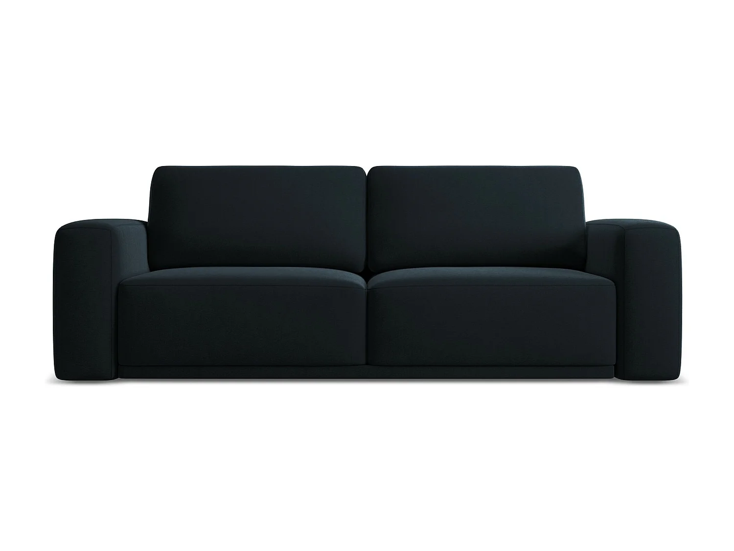 Canapé 3 places convertible en velours - bleu royal - KAILA