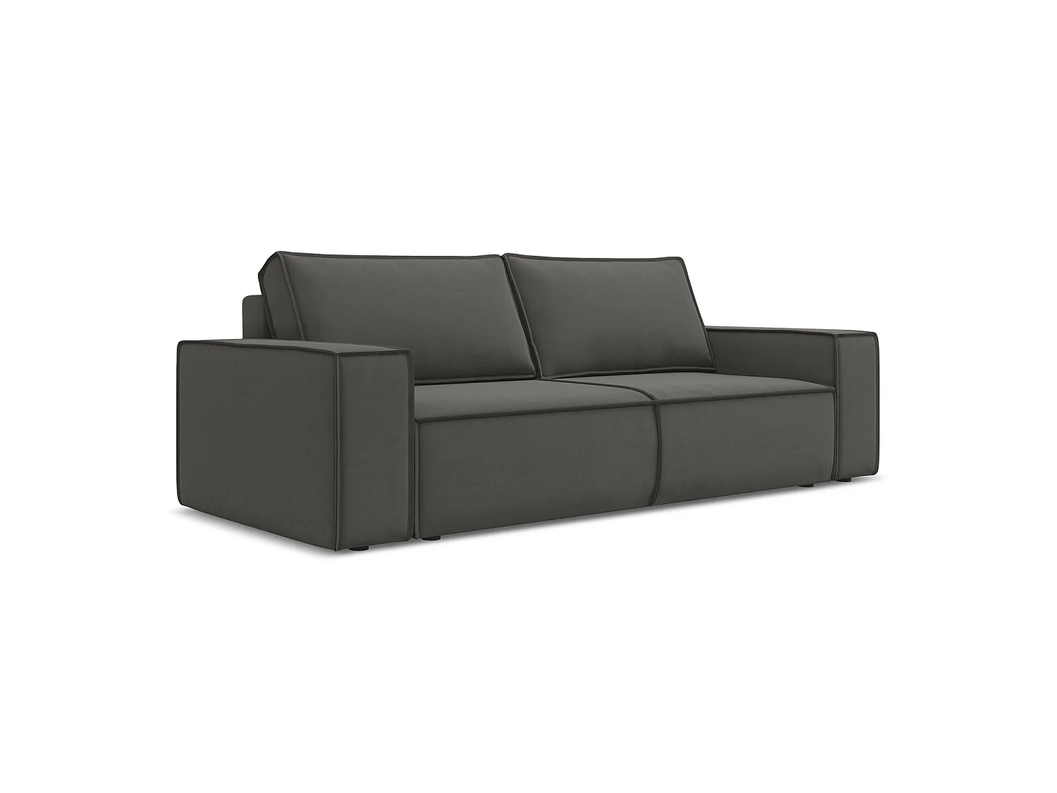 3-Sitzer Sofa mit Schlaffunktion - - Samt - Stahl - LIVORNO