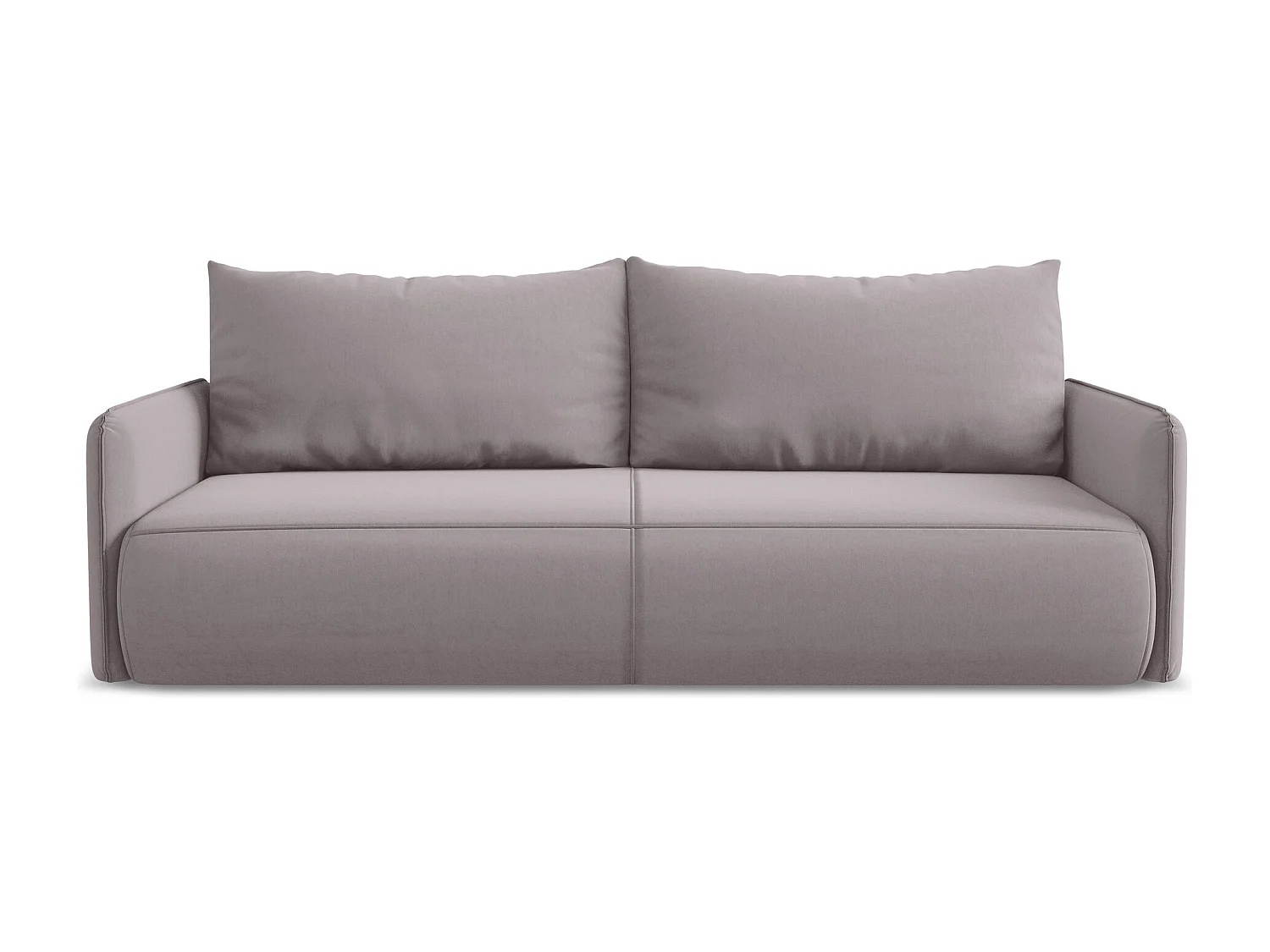 3-Sitzer Sofa mit Schlaffunktion - - Samt - Lavendel - NANEA