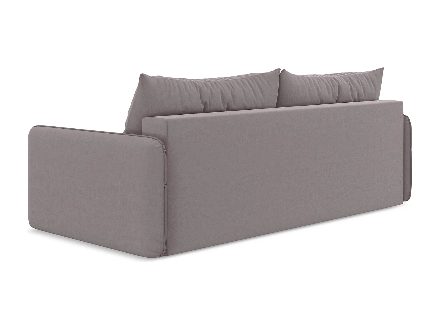 3-Sitzer Sofa mit Schlaffunktion - - Samt - Lavendel - NANEA
