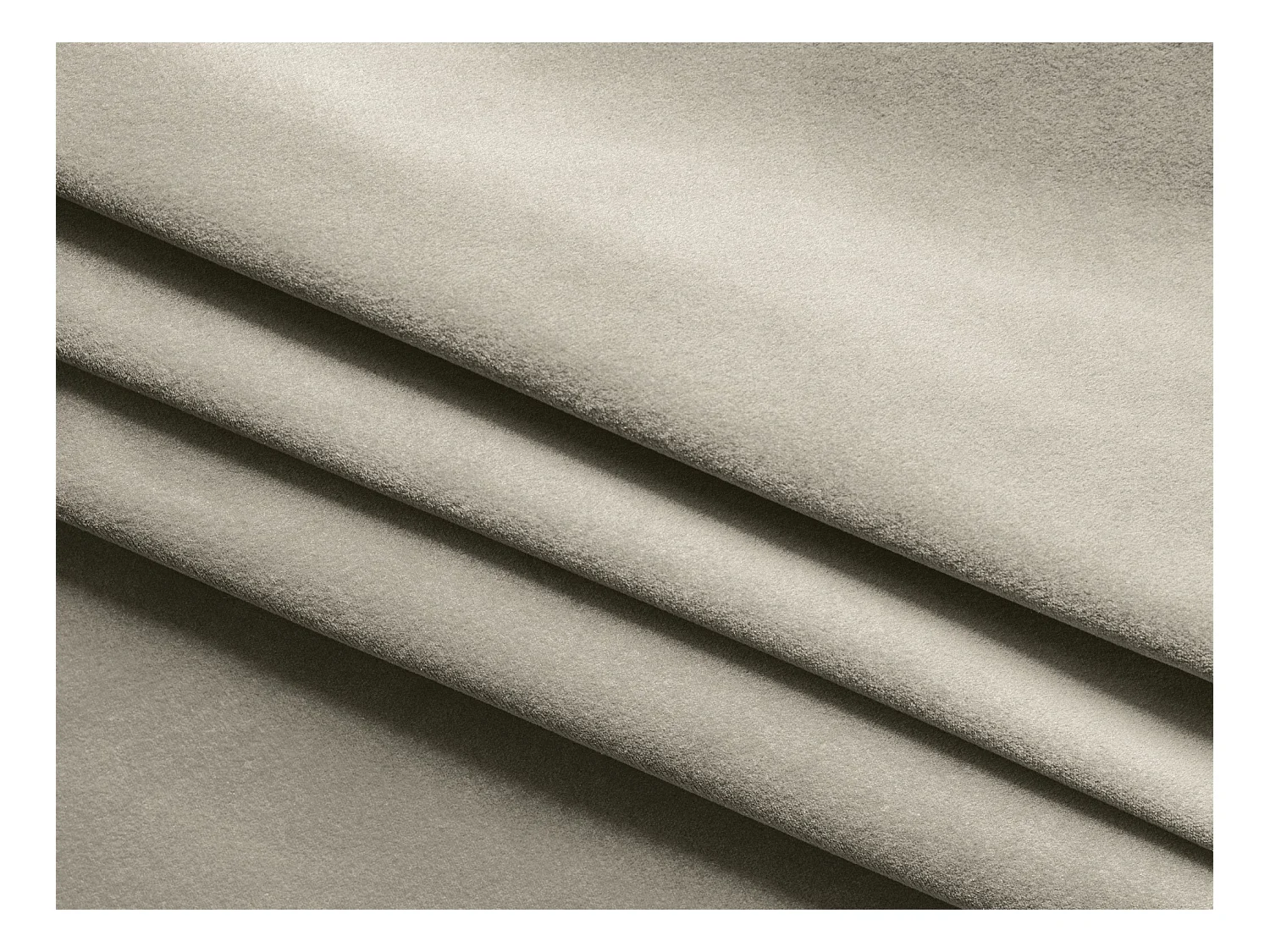 2,5-Sitzer Ecksofa mit Schlaffunktion - Ecke Rechts - Samt - Perle - NANEA