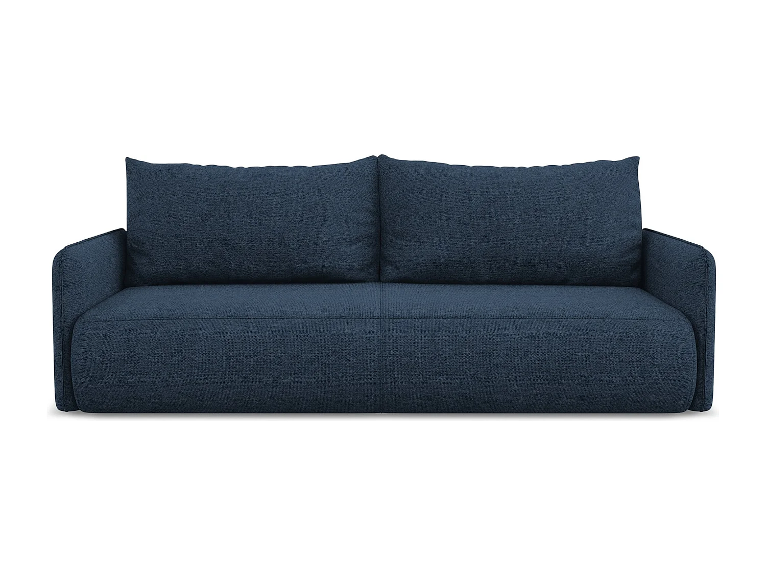 3-Sitzer Sofa mit Schlaffunktion - - Chenille - Königsblau - NANEA