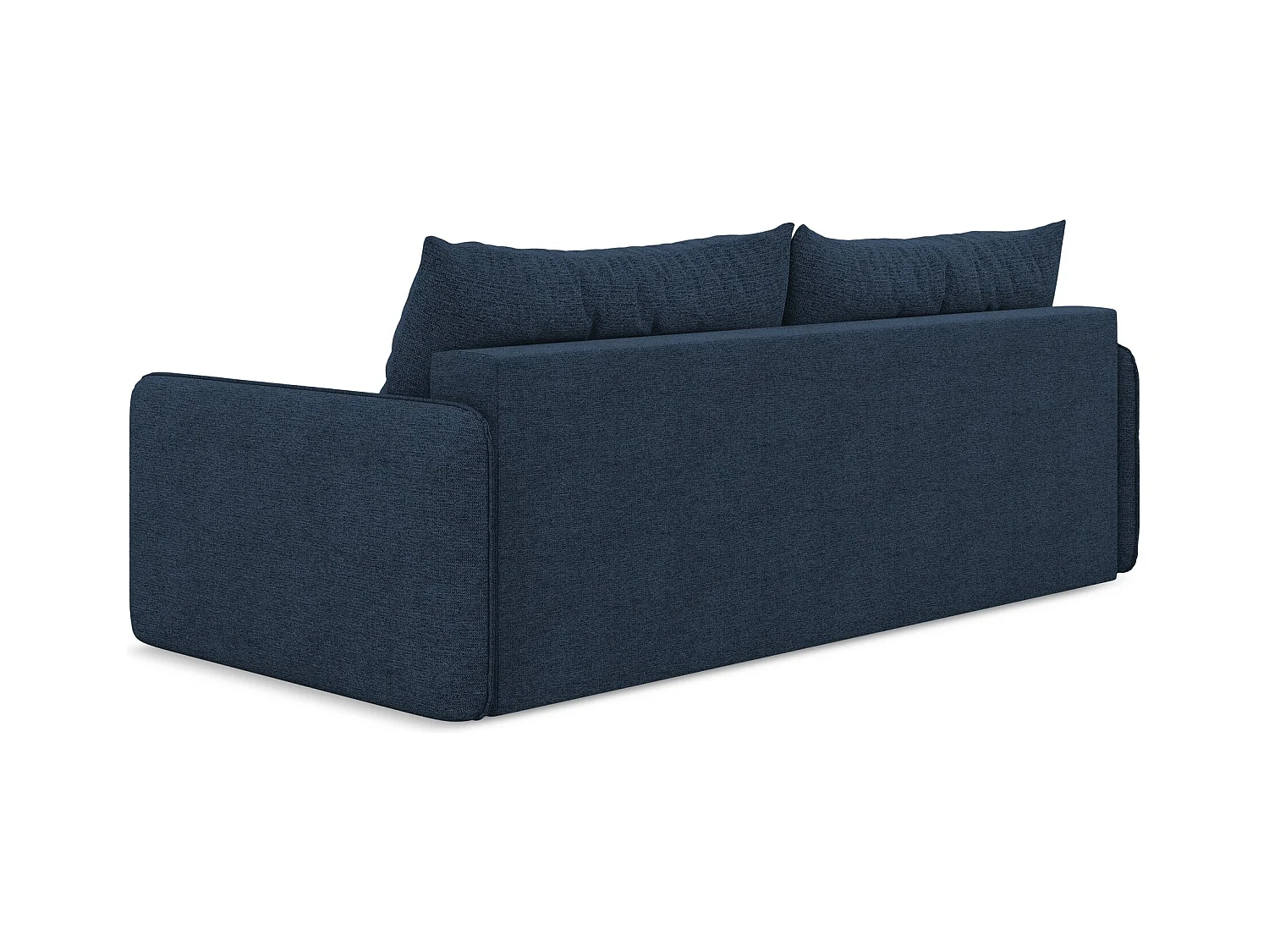 3-Sitzer Sofa mit Schlaffunktion - - Chenille - Königsblau - NANEA