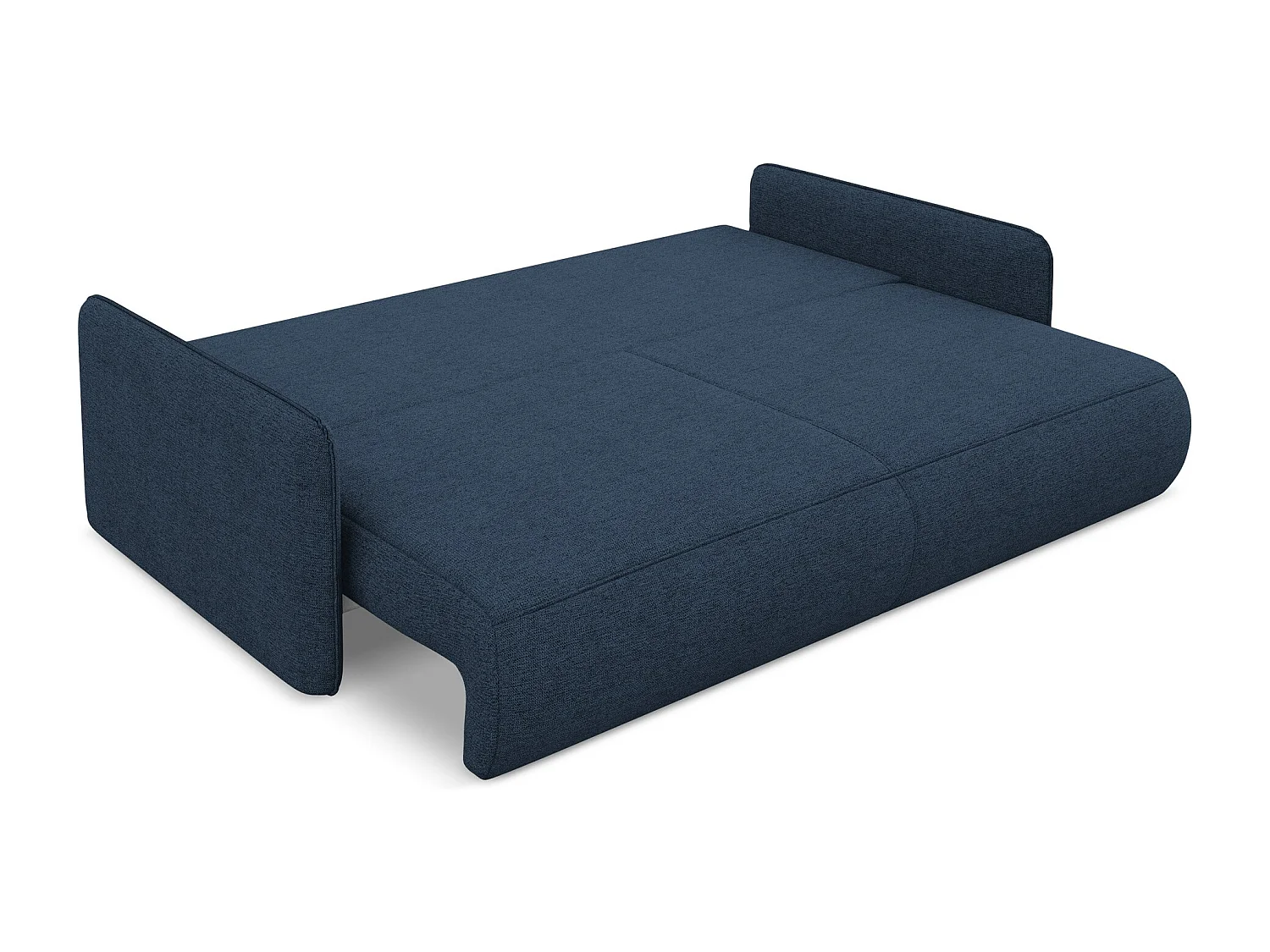 3-Sitzer Sofa mit Schlaffunktion - - Chenille - Königsblau - NANEA