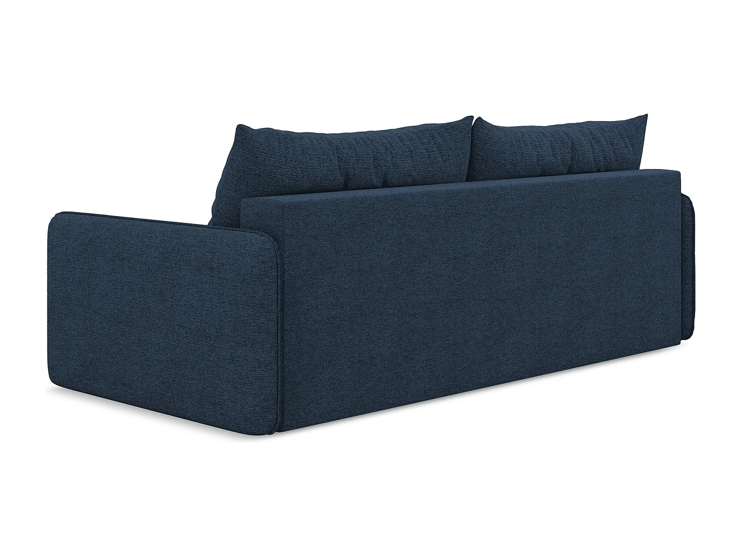 3-Sitzer Sofa mit Schlaffunktion - - Chenille - Königsblau - NANEA