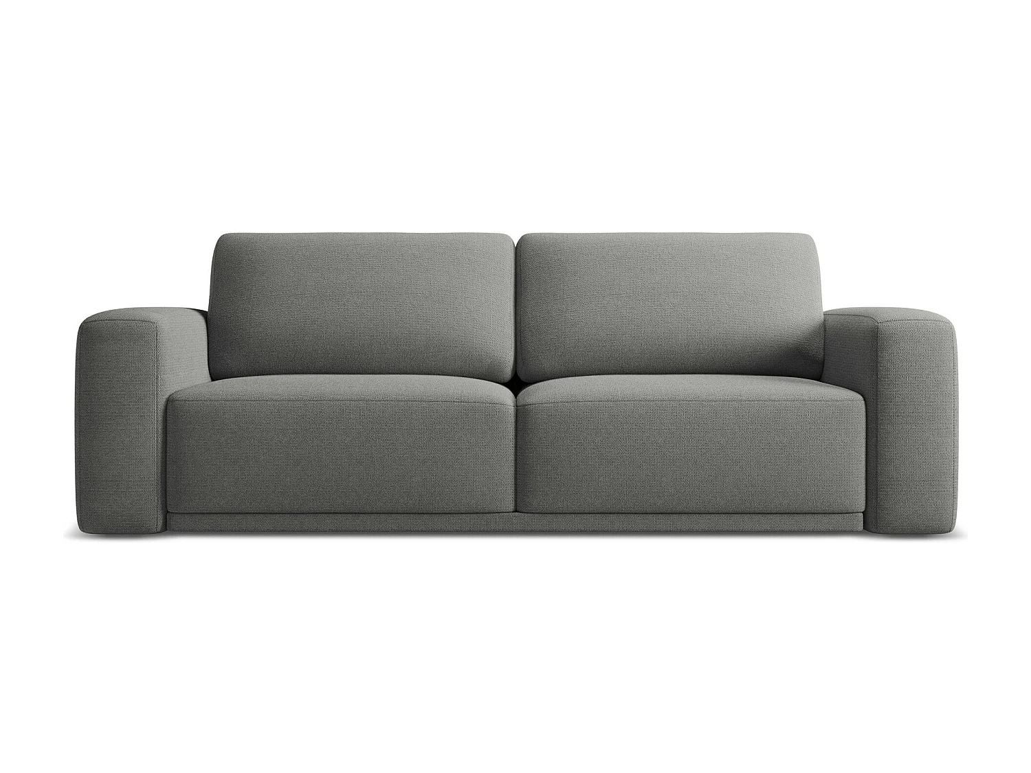 Canapé 3 places convertible en tissu chenille - éléphant - KAILA