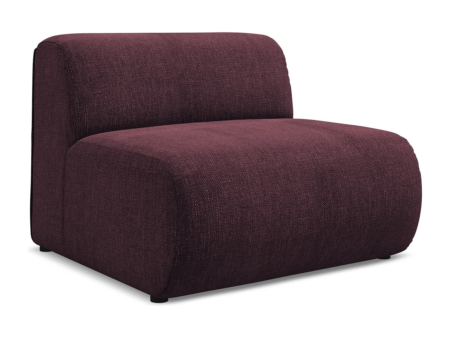 Modular - Mittelsofa - Chenille - Rotwein - EKAHI