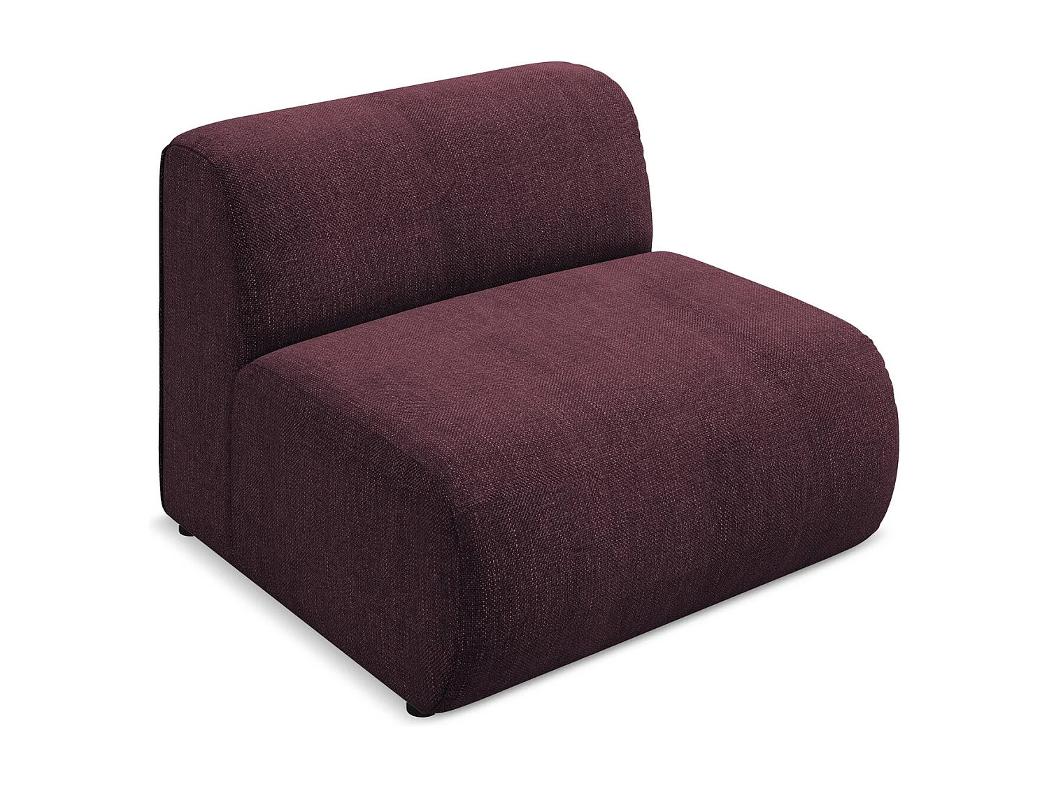 Modular - Mittelsofa - Chenille - Rotwein - EKAHI