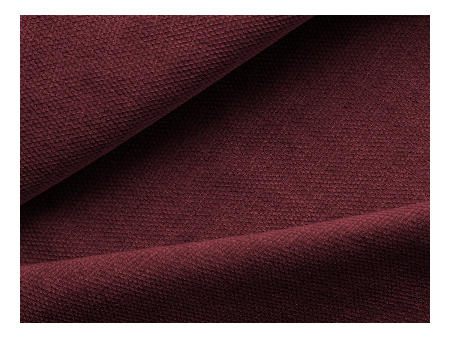 Fauteuil pour canapé modulable en tissu chenille - bordeaux - EKAHI