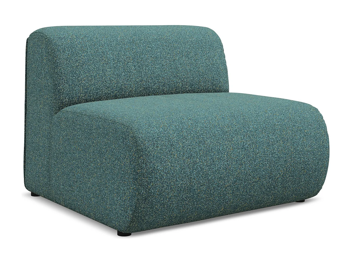 Fauteuil pour canapé modulable en tissu texturé - marin - EKAHI