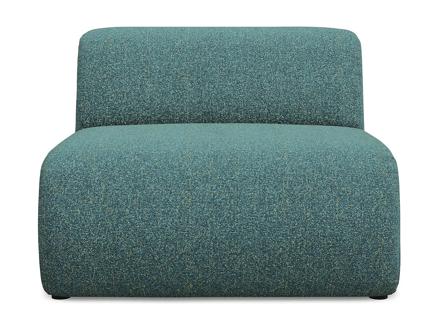 Fauteuil pour canapé modulable en tissu texturé - marin - EKAHI