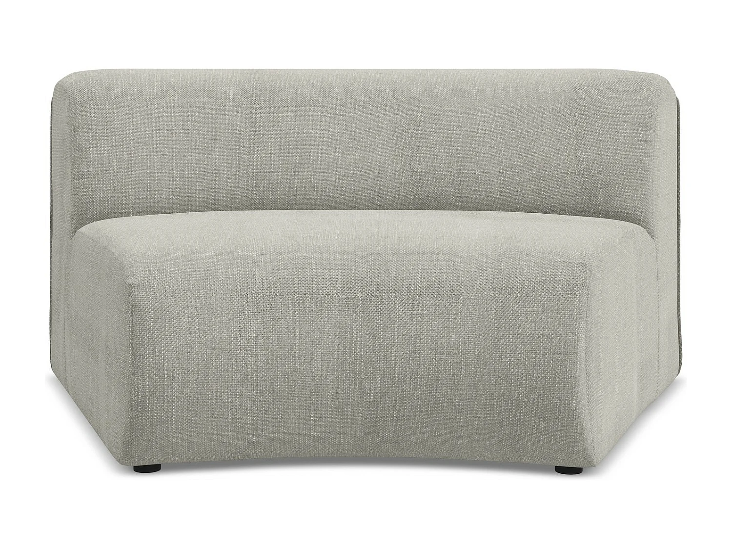 Fauteuil d'angle pour canapé modulable en tissu chenille - beige - EKAHI