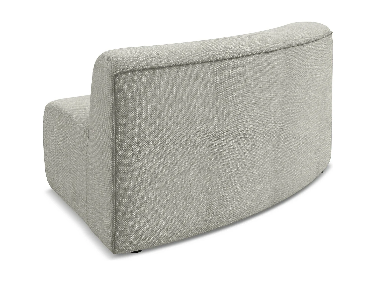 Fauteuil d'angle pour canapé modulable en tissu chenille - beige - EKAHI