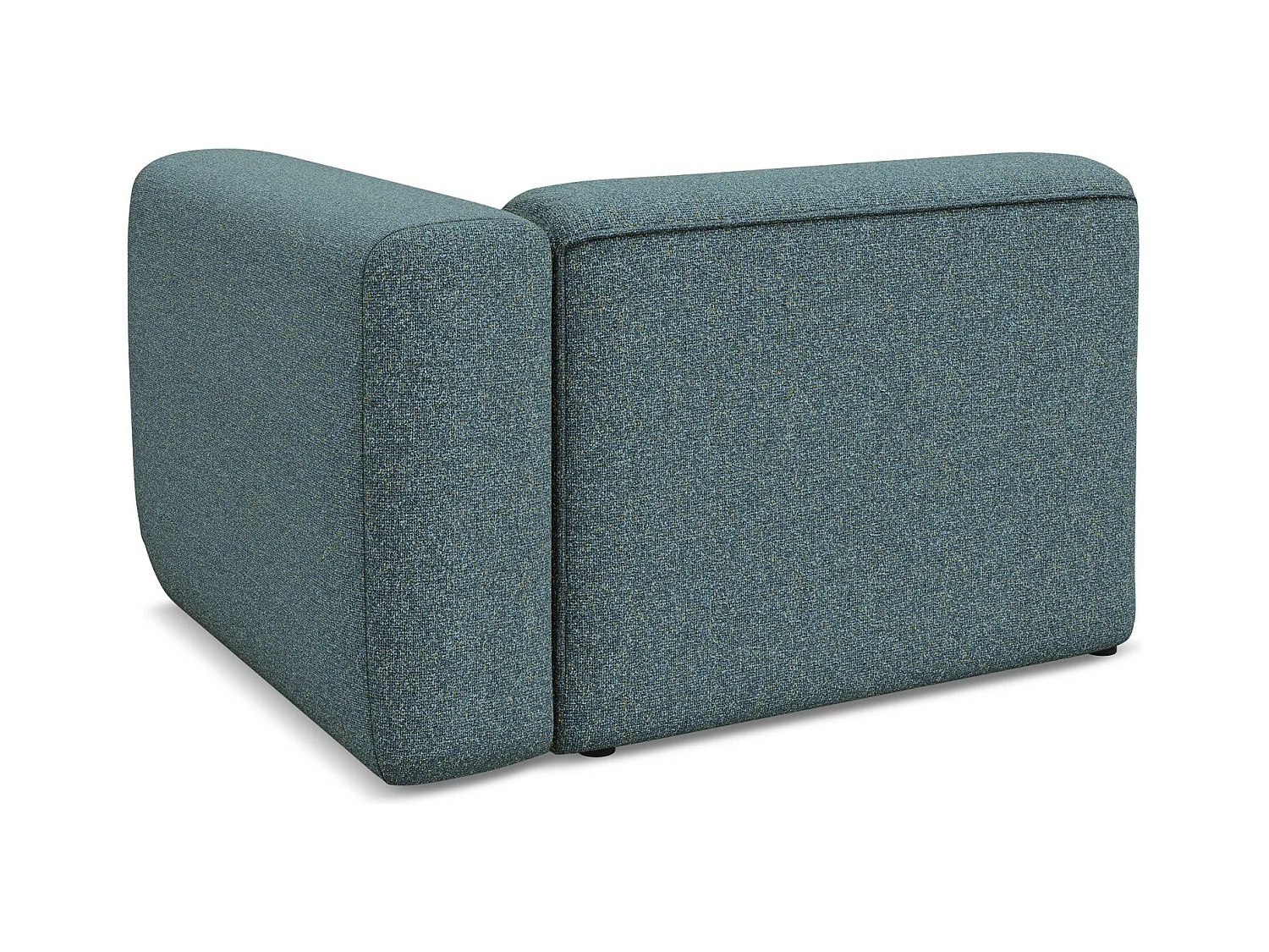 Module avec accoudoirs droit en tissu texturé - jeans - EKAHI