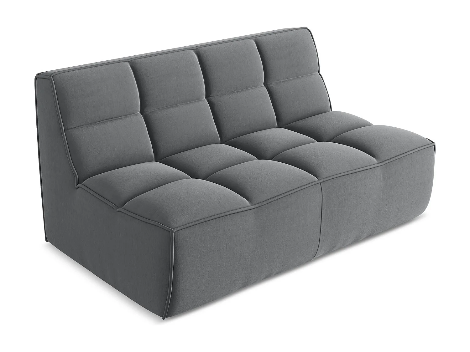 2-Sitzer Sofa - - Samt - Stahl - KALAI