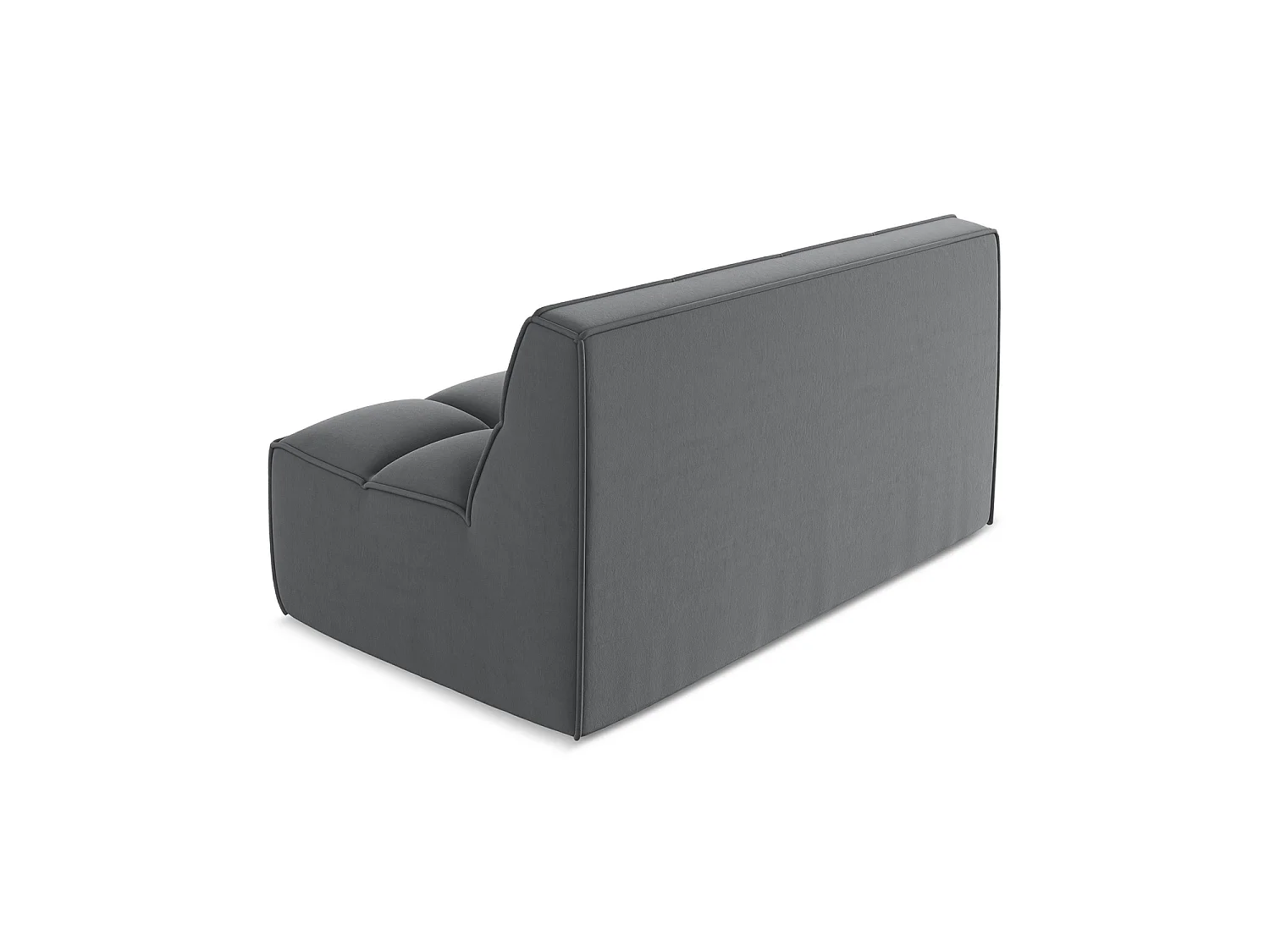 2-Sitzer Sofa - - Samt - Stahl - BELLUNO