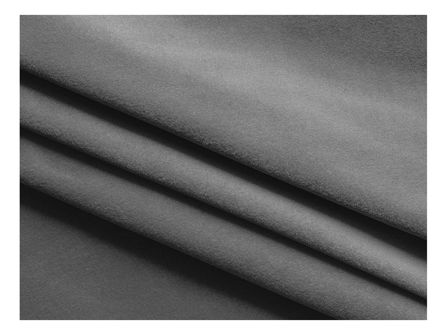 Canapé modulable 4 places gauche en velours - gris - EKAHI