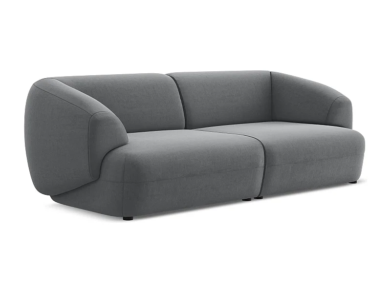 Modulares 4-Sitzer Sofa - - Samt - Stahl - MOANA