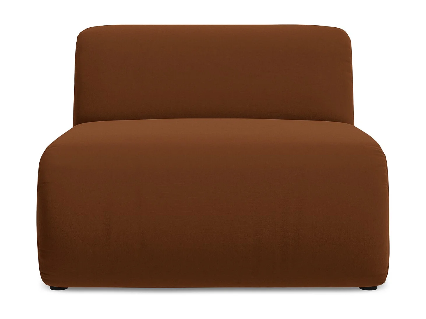 Modular - Mittelsofa - Samt - Terrakotta - EKAHI