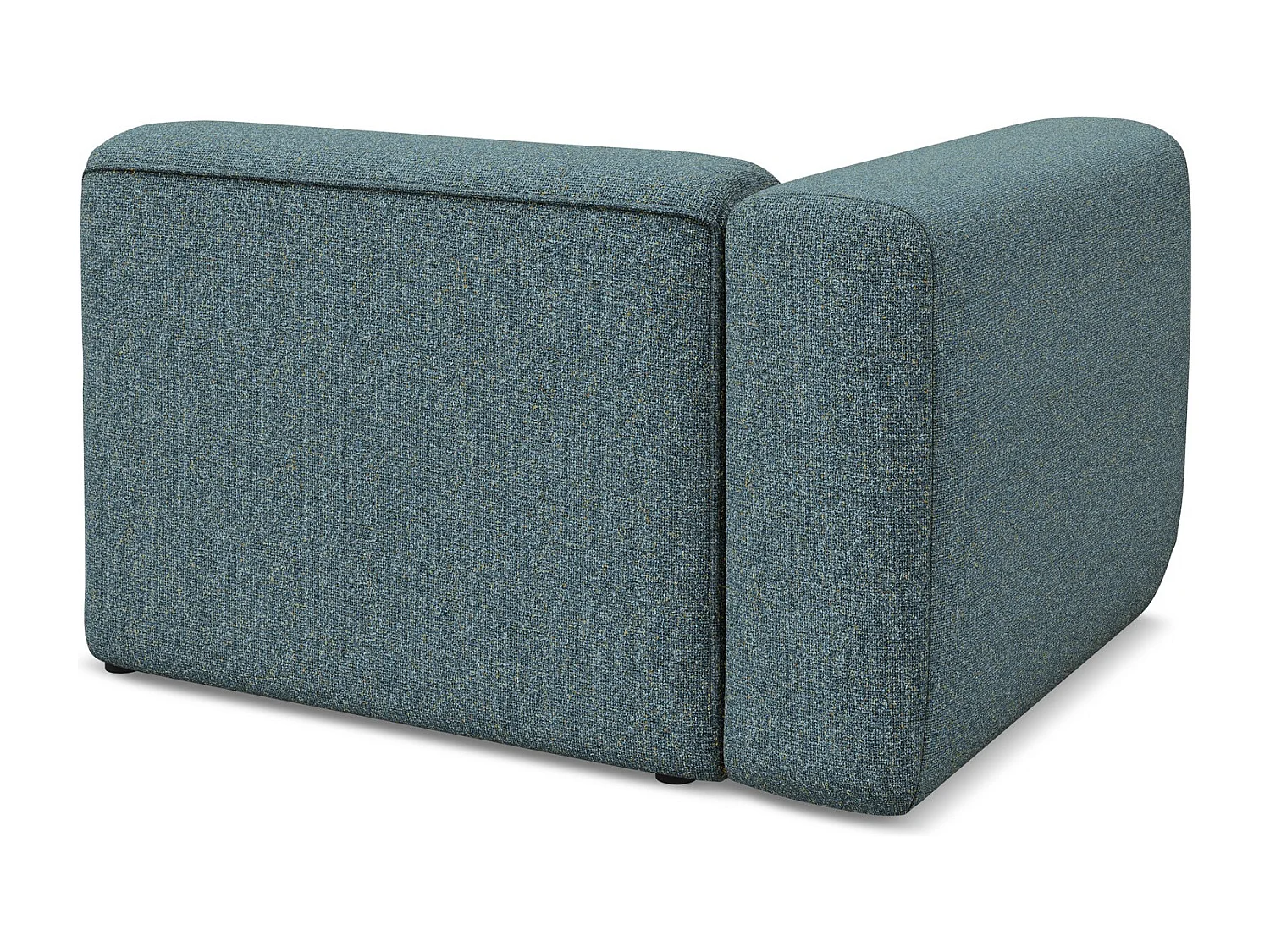 Module avec accoudoirs gauche en tissu texturé - jeans - EKAHI