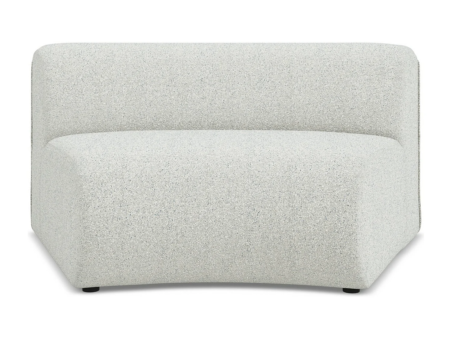 Fauteuil d'angle pour canapé modulable en tissu texturé - beige - EKAHI