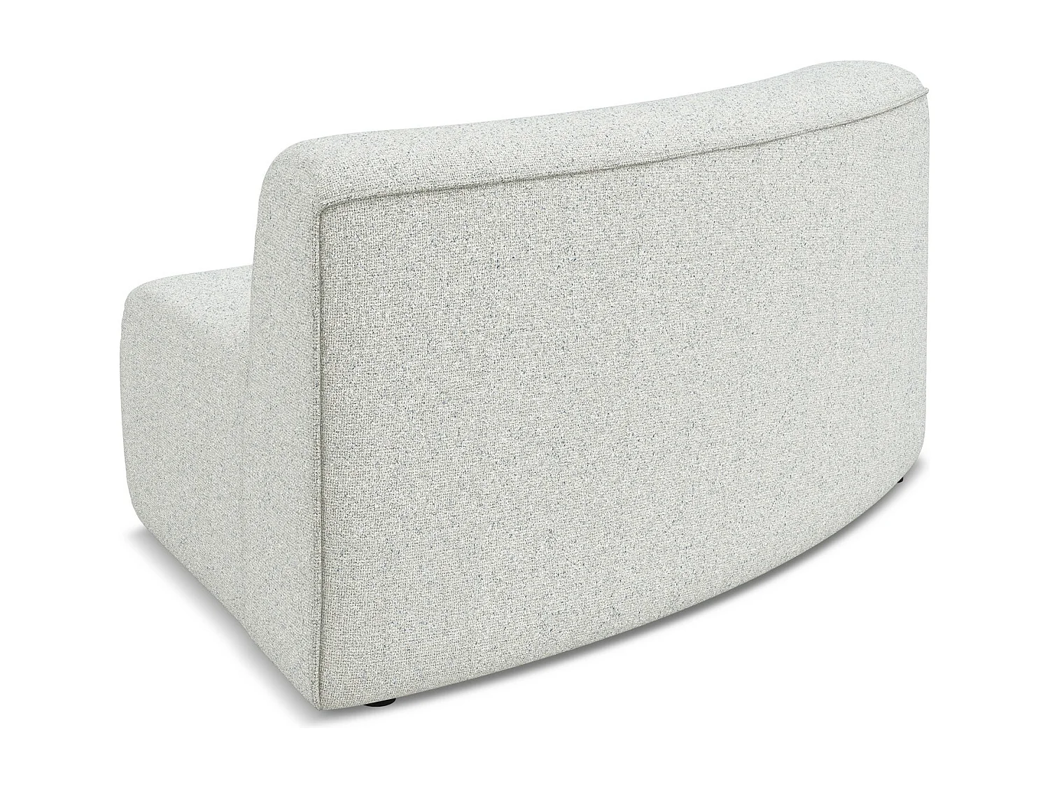 Fauteuil d'angle pour canapé modulable en tissu texturé - beige - EKAHI