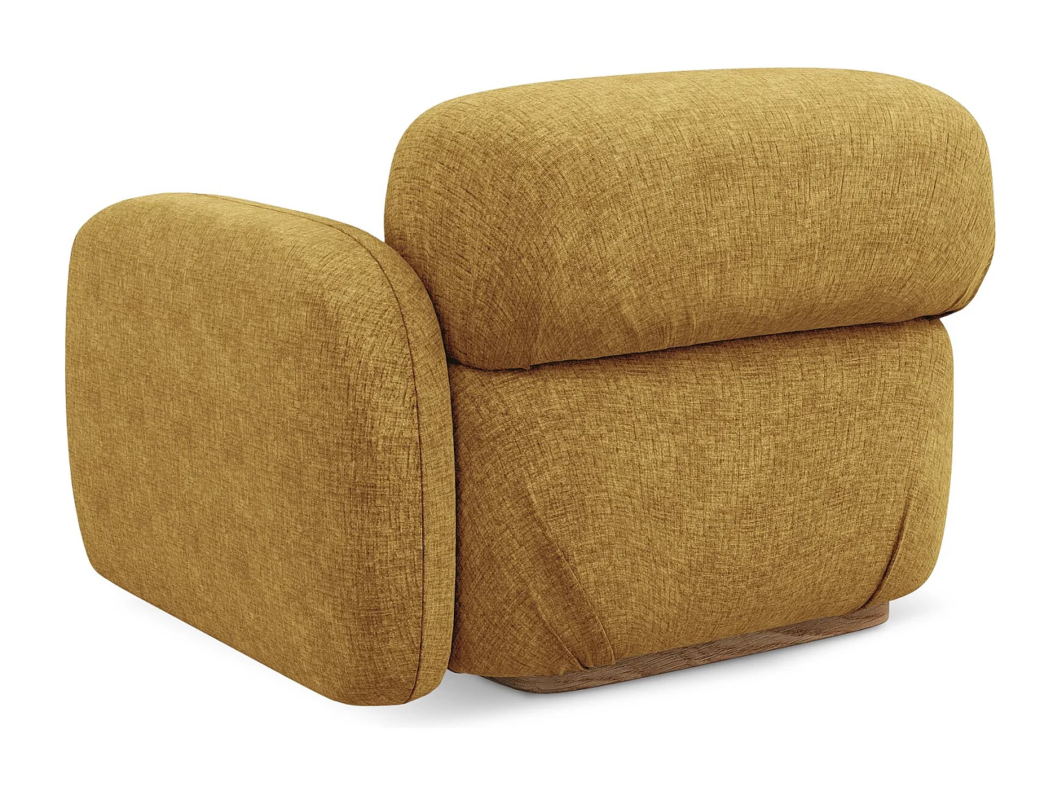 Modular - Eckteil mit Armlehne Rechts - Chenille - Senf - AILANI