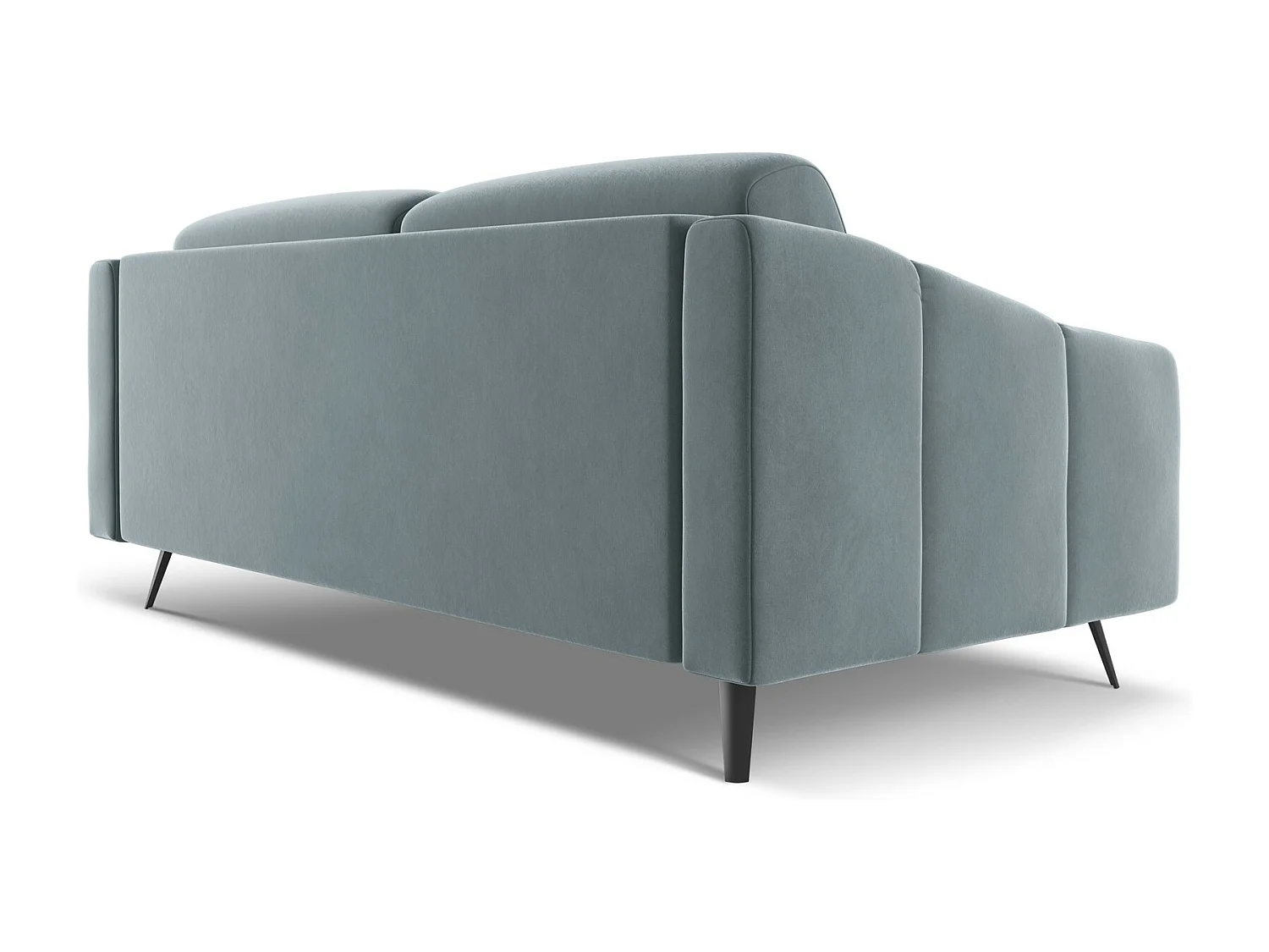 3-Sitzer Sofa - - Samt - Hellblau - NALU