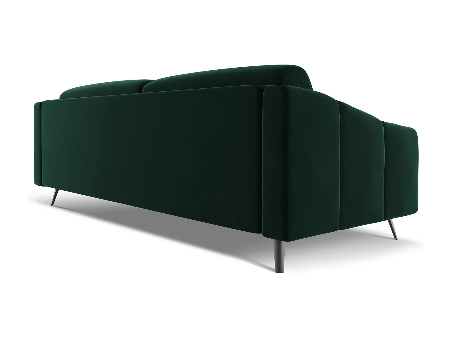 4-Sitzer Sofa - - Samt - Flaschengrün - NALU