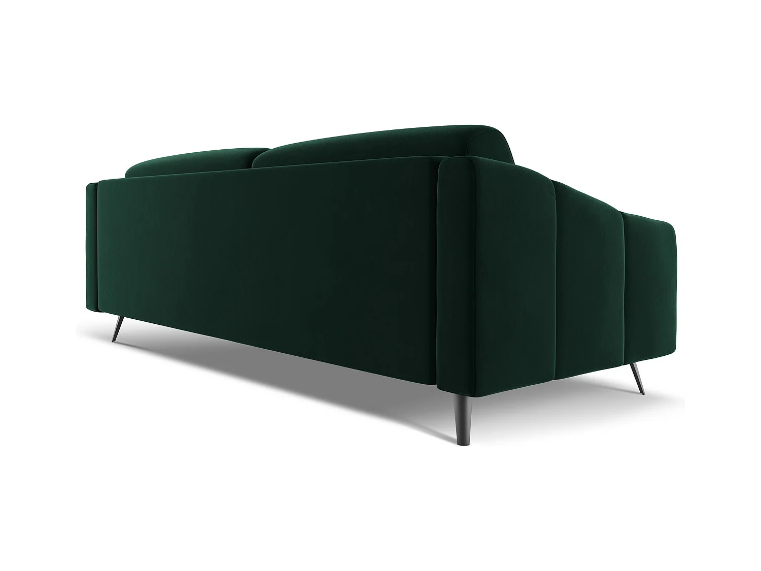 Canapé 4 places en velours - bouteille verte - NALU