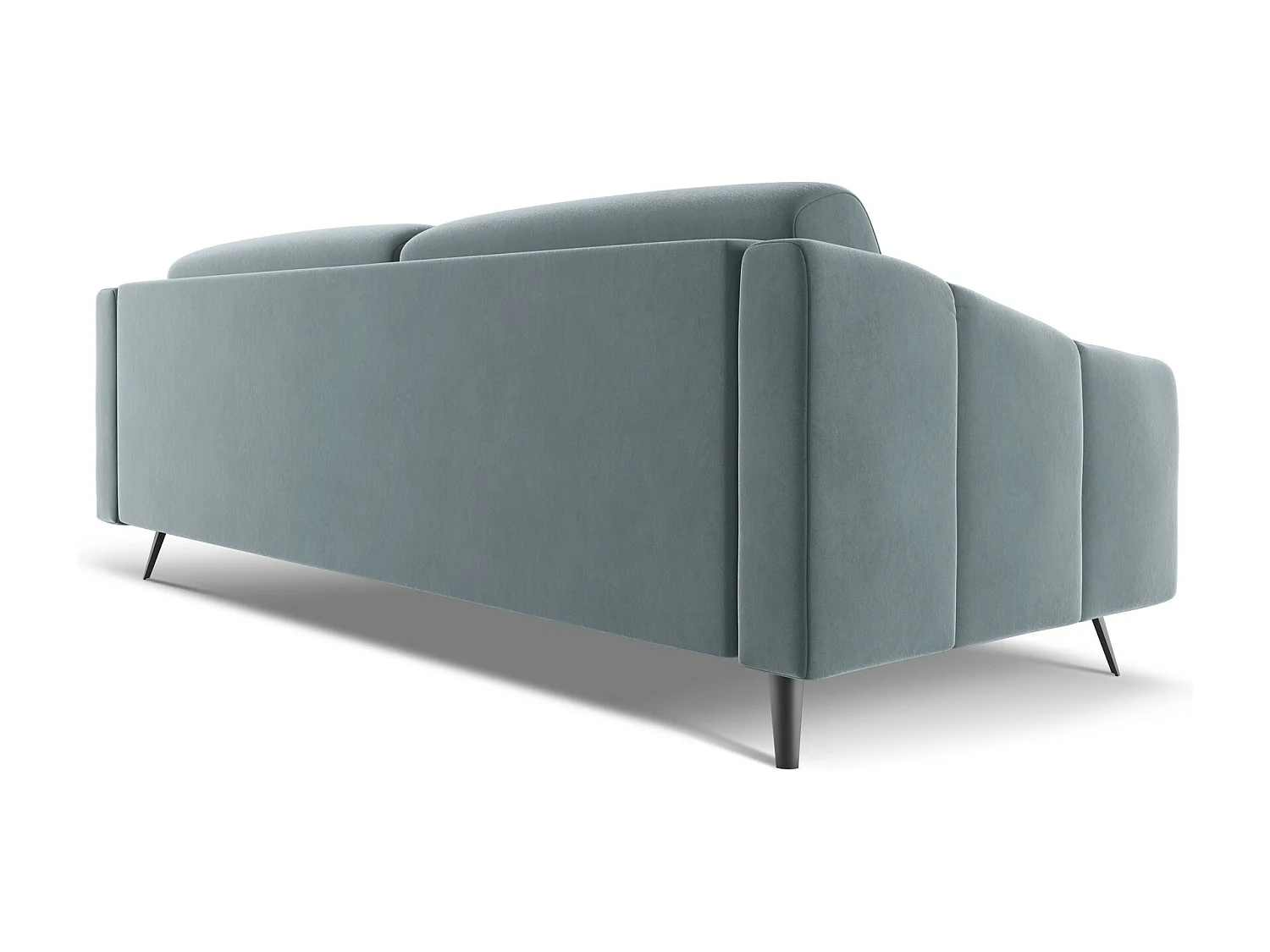 4-Sitzer Sofa - - Samt - Hellblau - NALU