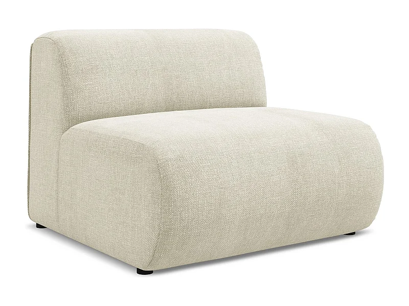 Bankmodule midden van beige chenille stof - EKAHI