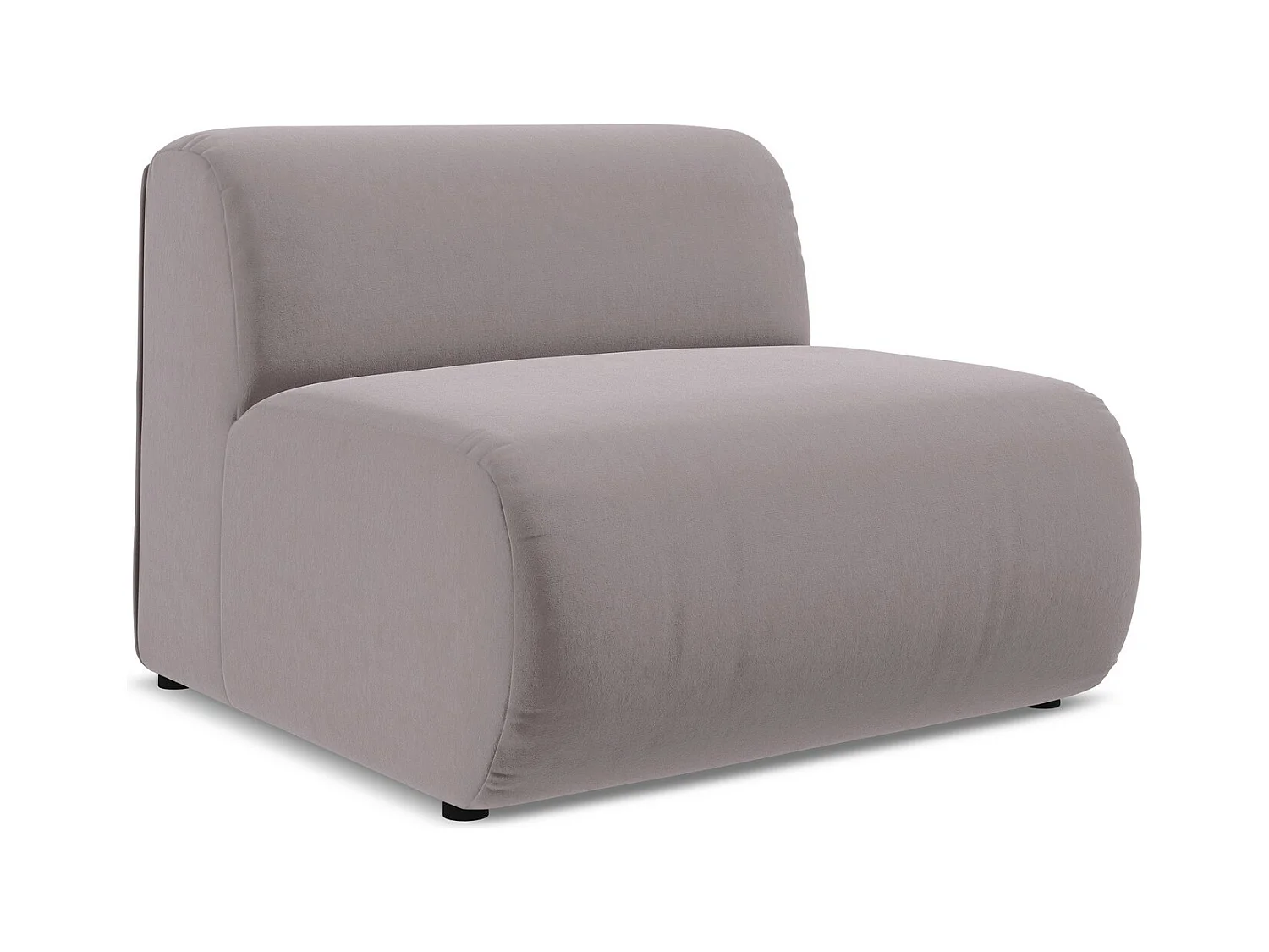 Fauteuil pour canapé modulable en velours - lavande - EKAHI