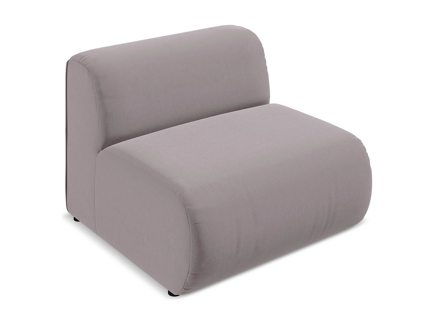 Fauteuil pour canapé modulable en velours - lavande - EKAHI