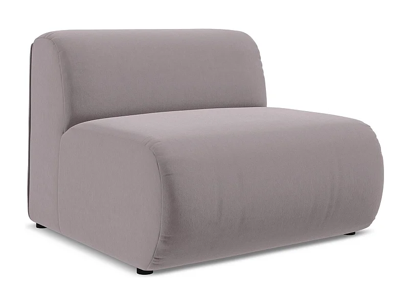 Fauteuil pour canapé modulable en velours - lavande - EKAHI